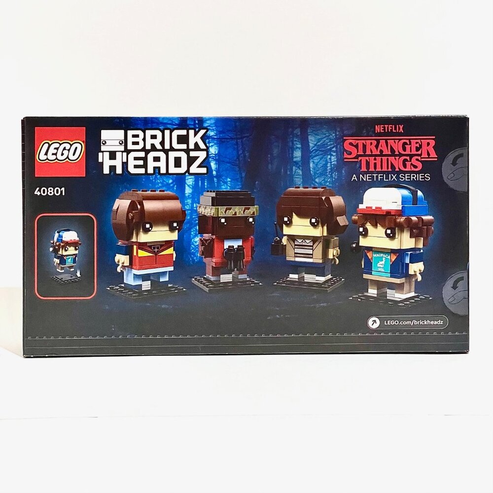 LEGO 40801 Stranger Things Mike, Dustin, Lucas & Will BrickHeadz NEW NIB in Hand - Picture 2 of 13